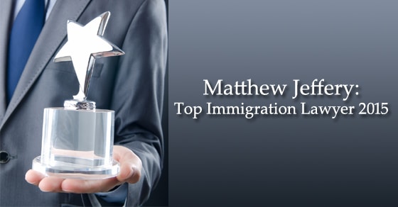 You are currently viewing Matthew Jeffery gets Honoured as Top Immigration Lawyer for 2015