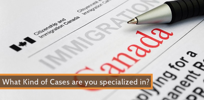 what kind of cases are you specialized in revised